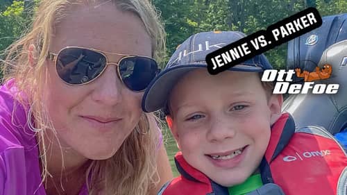 Jennie vs Parker on the Holston River!