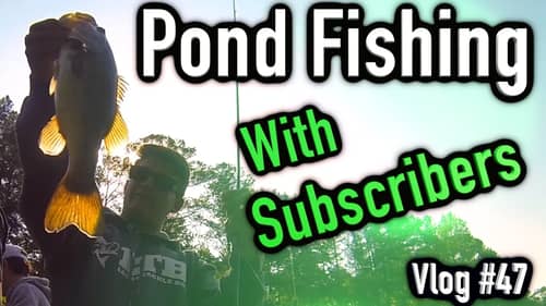 Pond Fishing in a Boat ~ With a Subscriber ! - Vlog #47