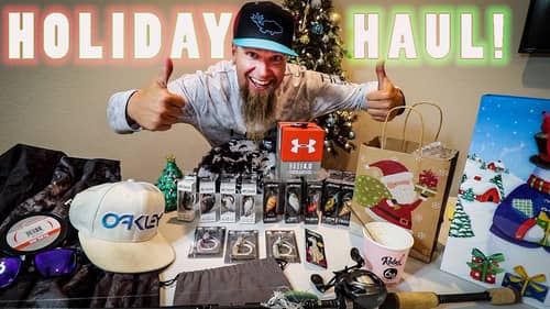 CHRISTMAS GIFT UNBOXING, New Rod, New Reel, New Baits & MORE!!!