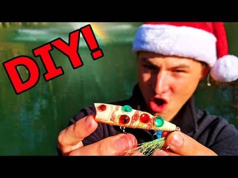 DIY Christmas Fishing Lure CHALLENGE!
