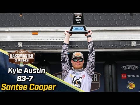 Kyle Austin wins 2024 Bassmaster OPEN at Santee Cooper Lakes with 83 pounds, 7 ounces