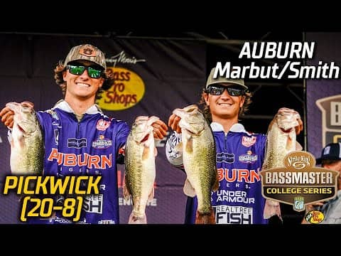 Smith and Marbut (Auburn University) lead Day 1 of Bassmaster College Championship at Pickwick