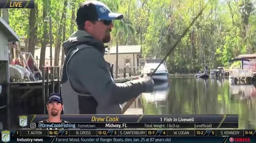 St. Johns River: Drew Cook coaxes a bed fish to bite