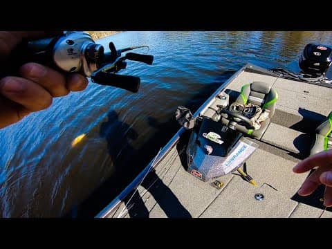 I LOST the BIGGEST BASS of the Day 😑 but I CAUGHT a $100 Rod and Reel!! // Winter Bass Fishing