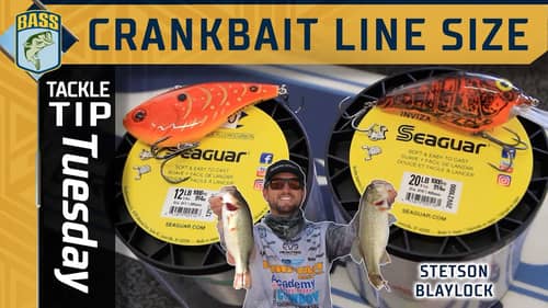 The importance of line size for different crankbaits with Stetson Blaylock