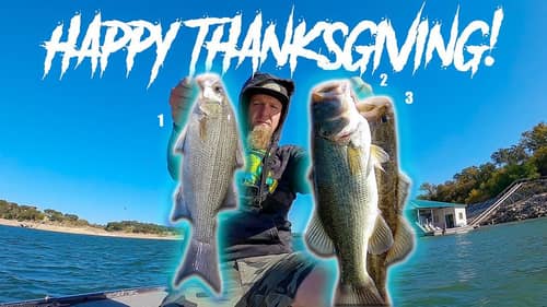 Thanksgiving Grand Slam!!! Catching 3 Different Species of Bass in the Same Day