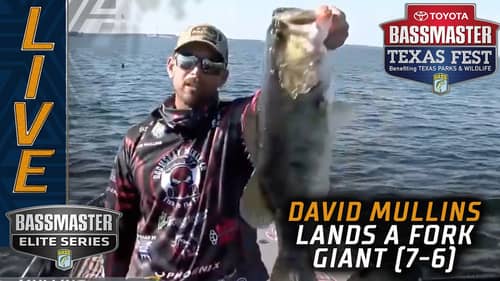 David Mullins day-saving giant bass at Lake Fork