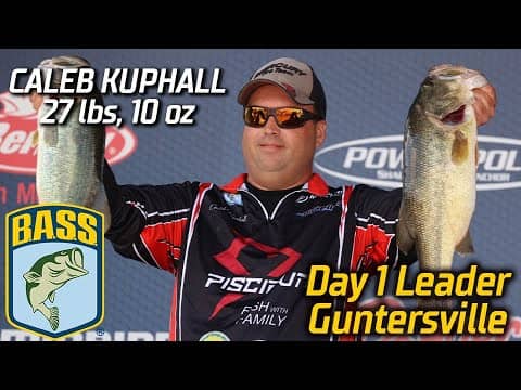 Caleb Kuphall leads Day 1 at Guntersville (27 lbs, 10 oz)