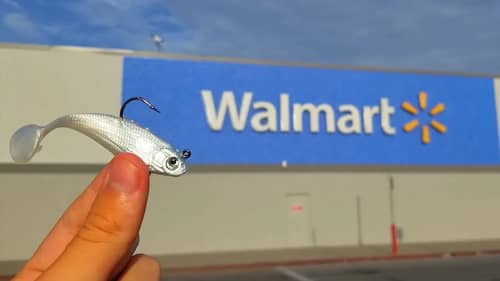 Using CHEAPEST Fishing Lures at Walmart (Challenge)