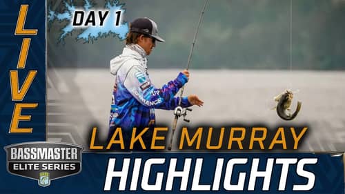 Highlights: Day 1 Bassmaster action at Lake Murray