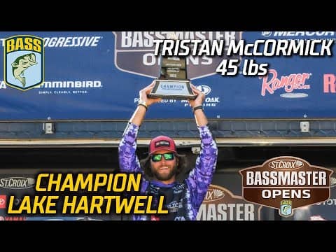 Tristan McCormick wins Bassmaster Open at Lake Hartwell (45 pounds)