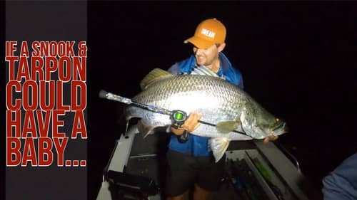 Biggest Barramundi of His LIFE!  4 foot long + fish in a Lake - Big Barra Dreams Part 1