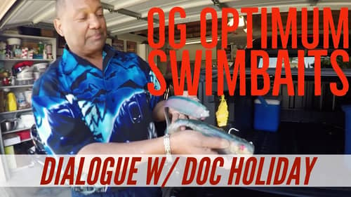 Optimum Swimbaits back in the day with Doc Holiday