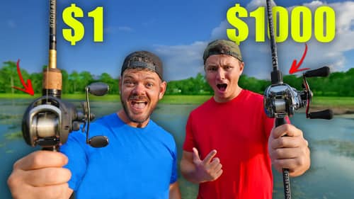 $1 vs $1000 Fishing Reel Challenge! (Daiwa Limitbreaker)