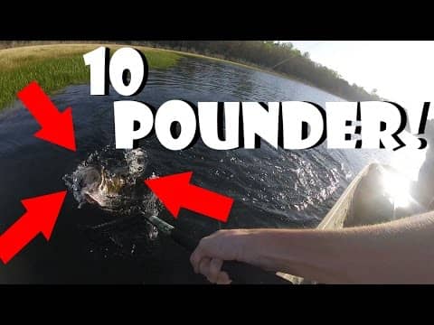 10 POUND BASS almost gets OFF!