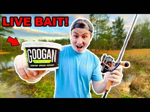 Googan NEW Live Bait Fishing Challenge (Surprising!)