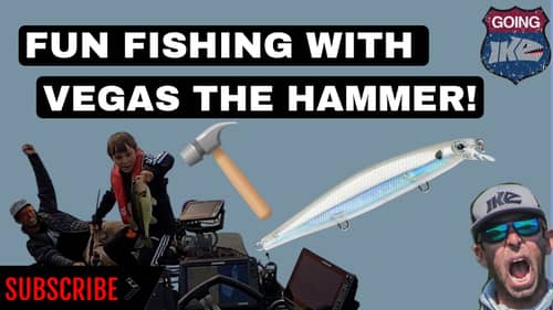 Bass Fishing Fun with Vegas the Hammer!