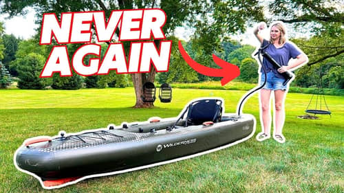 I'm NEVER Hand Pumping My Inflatable Kayak Ever Again