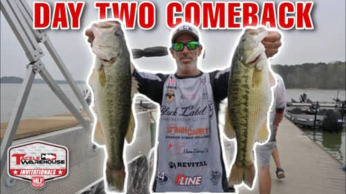 MAJOR COMEBACK! Day 2 of the @MLF5official Invitationals on Clarks Hill Lake (Making the Top 50 Cut)