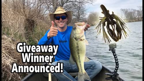 Giveaway WINNER & Spring Bass On UV WHISKER Craw Ned Rig!