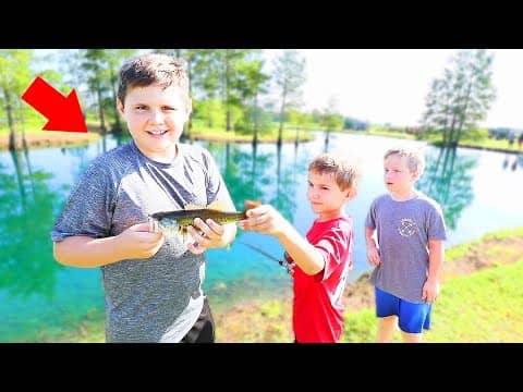 Kid Wins His FIRST Fishing Challenge (Surprising!)