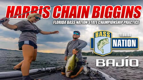 BIGGINS' on the HARRIS CHAIN! - Florida Bass Nation State Championship Practice
