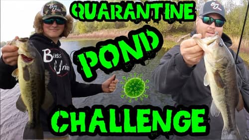 Spring QUARANTINE Pond Fishing CHALLENGE (Coronavirus 🦠 COVID-19) | Bass Boat UPDATE!