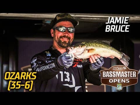 Bassmaster OPEN: Jamie Bruce leads Day 2 at Lake of the Ozarks with 35 lbs, 6 oz