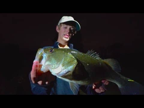 They Locked Us In... -- Night Time Bass Fishing
