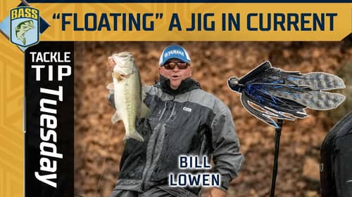 "Floating" a jig through current with Elite Champion Bill Lowen