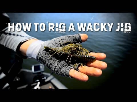 How to rig a Wacky Jig for FISHING