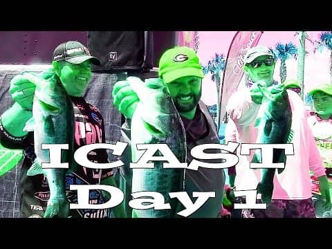 ICAST Day One - I Fished the ICAST Tournament with Dave Lefebre