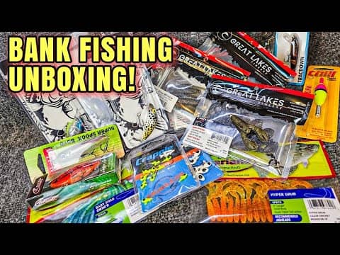 Bank Fishing Unboxing (Custom Lures and NEW Plastics)