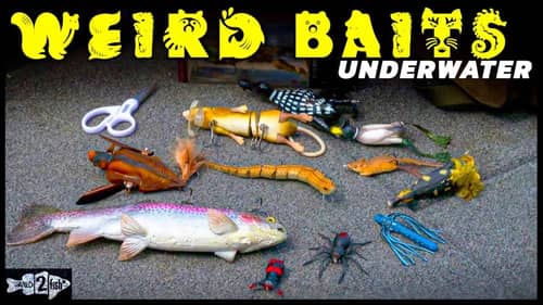 12 WEIRD Fishing Lures and When they Work | Awesome UNDERWATER Footage
