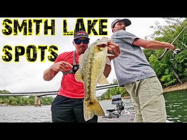 Bass Fishing SMITH LAKE For Spotted Bass!!