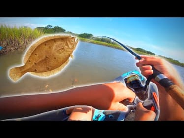 KAYAK FISHING for LOADS Of Flounder In the Marshes! (Insane)