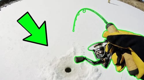 Ice Fishing A NEW POND! Will The Long Walk Be Worth It?