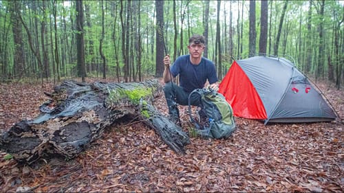 Camping in a Texas Swamp