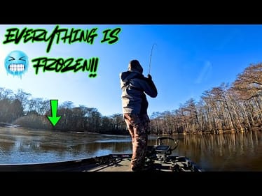 EVERYTHING Around Me is FROZEN!!! Can I STILL Catch a BASS???