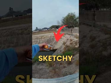 I Was Fishing A SKETCHY Canal When THIS Happened! #fishing #fishingvideos