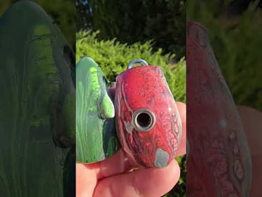 Drippy Damascus, was going for lightning. #lightning #drip