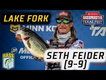 Seth Feider lands a 9-9 Giant at Fork (Could win a Truck with this fish)