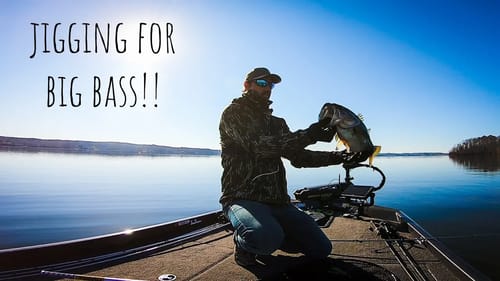 Jigging Up BIG Winter BASS Using a FORGOTTEN Technique!! || Winter Bass Fishing