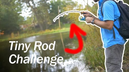 TINY Rod Challenge!! (SECRET WEAPON)