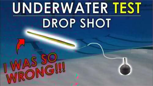 Drop Shot Length, Weight, and Bait Testing | Underwater Bass Fishing Rig Test