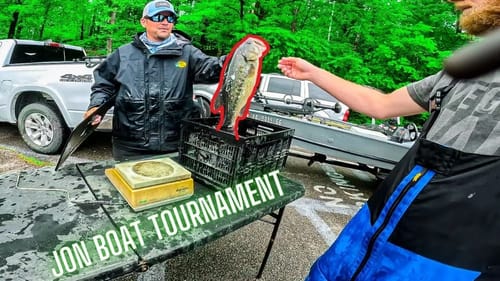 It STORMED All Day! Jon Boat Fishing Tournament (we got lucky)