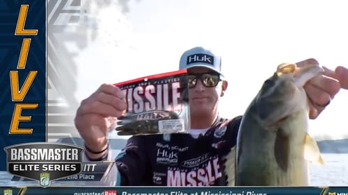 MISS RIVER: Bryan Schmitt charges into the unofficial lead