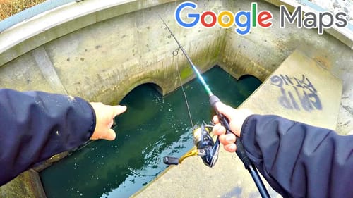 Fishing URBAN Culverts Using Google Maps!!! (SURPRISING)
