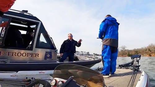 PULLED OVER BY POLICE FOR BASS FISHING LAKE GUNTERSVILLE!