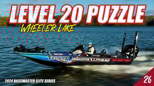Level 20 Puzzle on Wheeler Lake! - 2024 Bassmaster Elite (Practice) - UFB S4E26